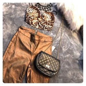 Beautiful Bronze Nicki Minaj high waisted pants ❤️